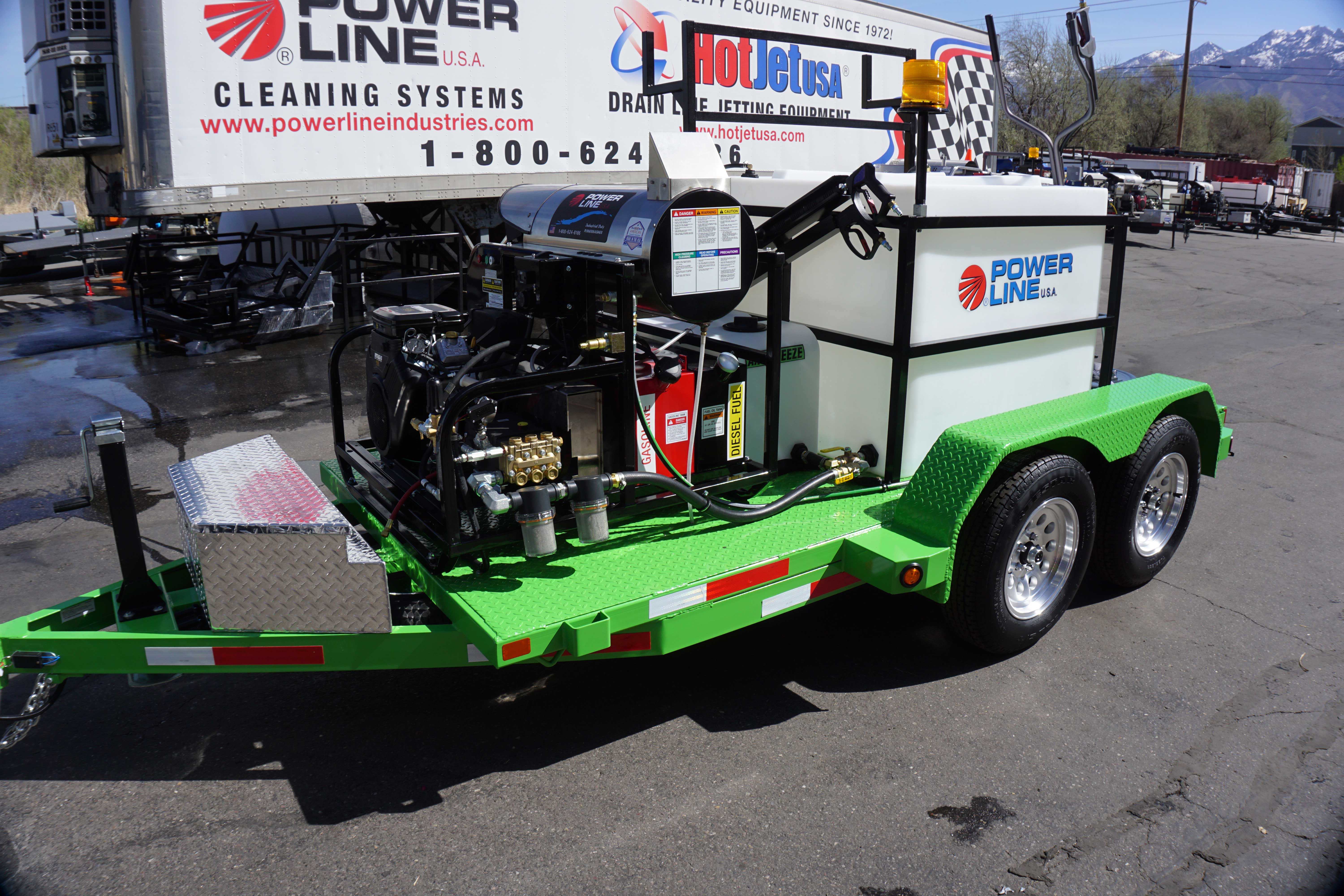 Pressure Washers : Trailer Mounted Hot Pressure Washer